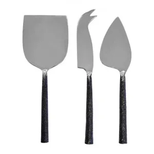 Nina 3 Piece Metal Cheese Knife Set, Black Handle by j.elliot HOME, a Cutlery for sale on Style Sourcebook