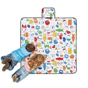 Happy Kids Monster Squad "Colour Me In" Picnic Blanket, 125x125cm by Happy Kids, a Throws for sale on Style Sourcebook