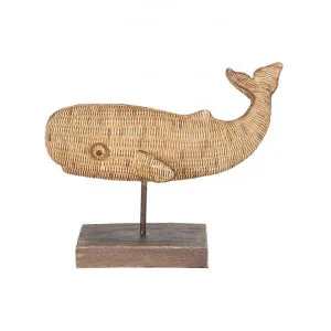 Atlantis Woven Effect Whale Sculpture on Stand, Large by Florabelle, a Statues & Ornaments for sale on Style Sourcebook