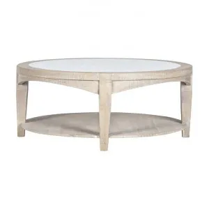 Cantara Marble Topped Mango Wood Round Coffee Table, 100cm by Florabelle, a Coffee Table for sale on Style Sourcebook