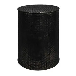 Nada Metal Drum Table, Black by Florabelle, a Side Table for sale on Style Sourcebook