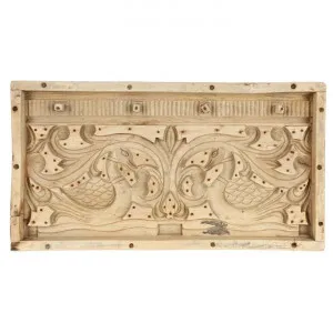 Rashi Carved Teak Timber Wall Decor, 45cm by Florabelle, a Wall Hangings & Decor for sale on Style Sourcebook