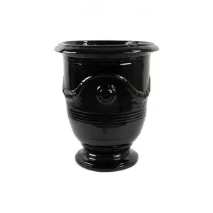 Anduze Ceramic Garden Planter, Small, Black by Florabelle, a Plant Holders for sale on Style Sourcebook