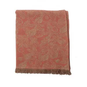 R&H Fig Tree Cotton Throw, 170x130cm, Rose Dawn by Raine & Humble, a Throws for sale on Style Sourcebook