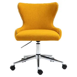 Anemoi Fabric Gas Lift Office Chair, Mustard by Charming Living, a Chairs for sale on Style Sourcebook