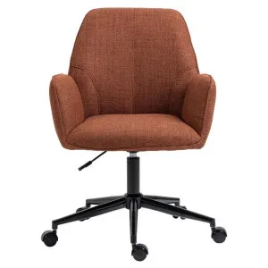 Hecate Fabric Gas Lift Office Chair, Rust by Charming Living, a Chairs for sale on Style Sourcebook