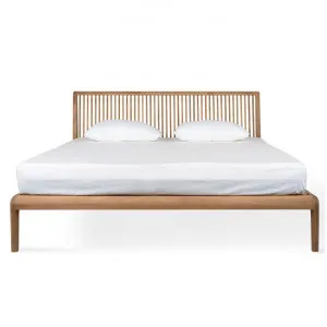 Jodoh Spindle Teak Timber Platform Bed, Queen by Superb Lifestyles, a Beds & Bed Frames for sale on Style Sourcebook