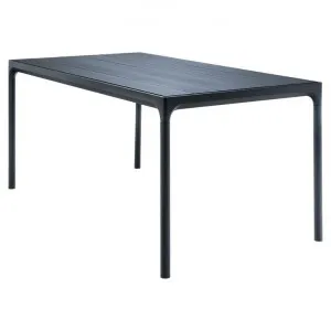 Houe Four Outdoor Dining Table, Metal Top, 160cm, Black / Black by Houe, a Tables for sale on Style Sourcebook