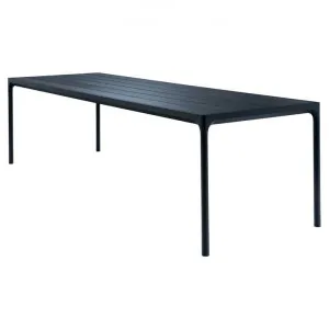 Houe Four Outdoor Dining Table, Metal Top, 270cm, Black / Black by Houe, a Tables for sale on Style Sourcebook