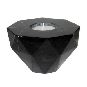 Elementer Flip Marble Tealight Holder, Black by Superb Lifestyles, a Home Fragrances for sale on Style Sourcebook