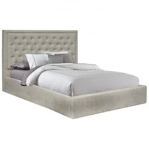 Ritz Fabric Platform Bed, Queen, Champagne by MATF Furniture, a Beds & Bed Frames for sale on Style Sourcebook