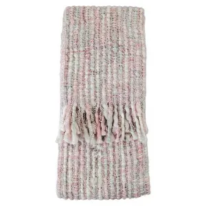 Newbury Space Dyed Throw, 130x170cm, Blush by Casa Bella, a Throws for sale on Style Sourcebook