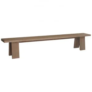 Dunnottar Eucalyptus Timber Outdoor Dining Bench, 260cm by Dodicci, a Outdoor Benches for sale on Style Sourcebook