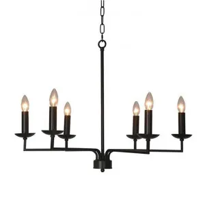 Edmond Iron Chandlelier, Small by French Country Collection, a Chandeliers for sale on Style Sourcebook
