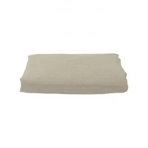 Emilie Linen Fitted Sheet, Super King, Sand by French Country Collection, a Bedding for sale on Style Sourcebook