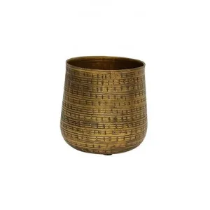 Farida Hammered Metal Planter Pot, Small by French Country Collection, a Plant Holders for sale on Style Sourcebook