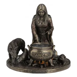 Veronese Cold Cast Bronze Coated Welsh Mythology Figurine, Cerridwen by Veronese, a Statues & Ornaments for sale on Style Sourcebook