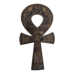 Veronese Cold Cast Bronze Coated Egyptian Ankh Wall Plaque by Veronese, a Wall Hangings & Decor for sale on Style Sourcebook