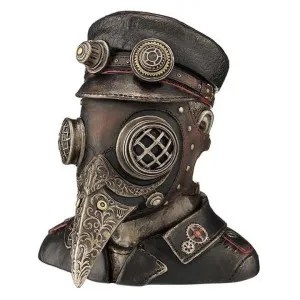 Veronese Cold Cast Bronze Coated Steampunk Statue, Plague Doctor by Veronese, a Statues & Ornaments for sale on Style Sourcebook
