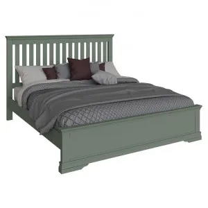 Durham Wooden Bed, King, Cactus Green by Krendler Furniture, a Beds & Bed Frames for sale on Style Sourcebook