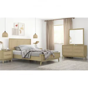Andros 5 Piece Acacia Timber & Rattan Bedroom Suite with Dresser & Mirror, King by Dodicci, a Bedroom Sets & Suites for sale on Style Sourcebook