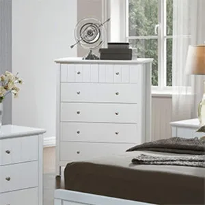 Olsen Wooden 5 Drawer Tallboy by Glano, a Dressers & Chests of Drawers for sale on Style Sourcebook