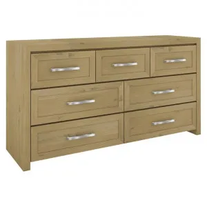 Lamoine Acacia Timber 7 Drawer Dresser by Dodicci, a Dressers & Chests of Drawers for sale on Style Sourcebook