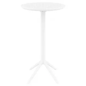 Siesta Sky Commercial Grade Indoor / Outdoor Round Folding Bar Table, 60cm, White by Siesta, a Tables for sale on Style Sourcebook