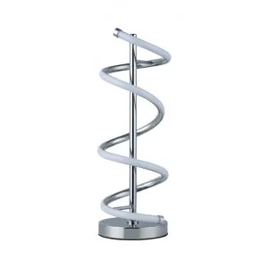 Cirrhi Metal Spiral LED Table Lamp, Chrome by Lexi Lighting, a Table & Bedside Lamps for sale on Style Sourcebook