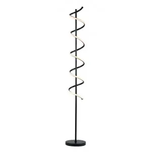 Cirrhi Metal Spiral LED Floor Lamp, Black by Lexi Lighting, a Floor Lamps for sale on Style Sourcebook