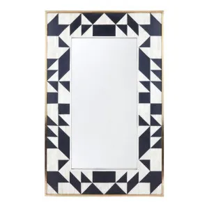 Huxley Bone Inlaid Frame Wall Mirror, 110cm by Cozy Lighting & Living, a Mirrors for sale on Style Sourcebook