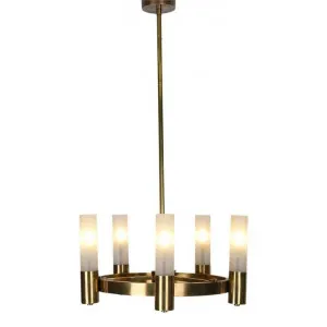 Oscar Metal Chandelier, Antique Brass by Emac & Lawton, a Chandeliers for sale on Style Sourcebook