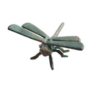 Cast Iron Dragonfly Paperweight, Verdigris Green by Mr Gecko, a Desk Decor for sale on Style Sourcebook