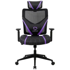 ONEX GE300 Breathable Ergonomic Gaming Chair, Black / Violet by ONEX, a Chairs for sale on Style Sourcebook