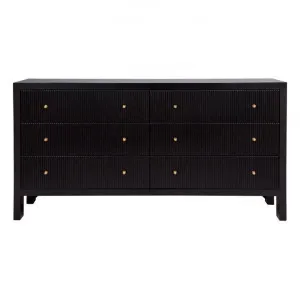 Ariana 6 Drawer Dresser, Black by Cozy Lighting & Living, a Dressers & Chests of Drawers for sale on Style Sourcebook