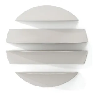 Umbra Solis 4 Piece Metal Wall Shelf Set, Stone by Umbra, a Wall Shelves & Hooks for sale on Style Sourcebook