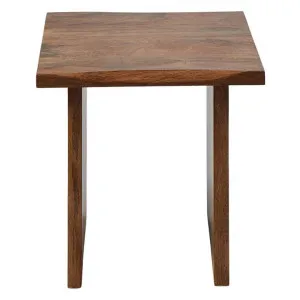 Amalfi Live Edge Mango Wood Square Side Table by Amalfi, a Side Table for sale on Style Sourcebook