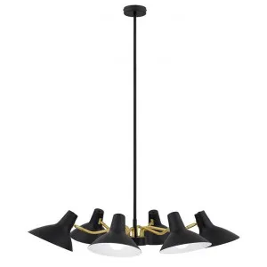 Farbon Metal Retro Chandelier, Small, Black by Telbix, a Chandeliers for sale on Style Sourcebook