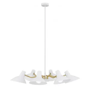 Farbon Metal Retro Chandelier, Small, White by Telbix, a Chandeliers for sale on Style Sourcebook