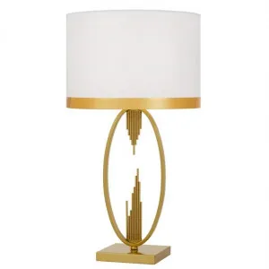 Gabriel Metal Base Table Lamp, Antique Gold by Telbix, a Table & Bedside Lamps for sale on Style Sourcebook
