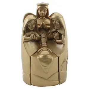 Nativity Scene 4 Piece Statue Decor, Gold by NF Living, a Statues & Ornaments for sale on Style Sourcebook