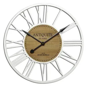 Darri Metal Framed Round Wall Clock, 82cm, White by NF Living, a Clocks for sale on Style Sourcebook