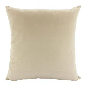 Aria Feather Filled Velvet Euro Cushion, Ivory by NF Living, a Cushions, Decorative Pillows for sale on Style Sourcebook
