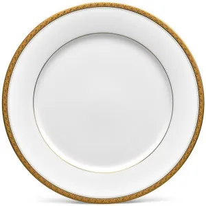 Noritake Charlotta Gold Microwave Safe Fine Porcelain Dinner Plate by Noritake, a Plates for sale on Style Sourcebook