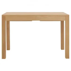 Amsterdam Mindi Wood 2 Drawer Desk, 110cm, Natural by Centrum Furniture, a Desks for sale on Style Sourcebook