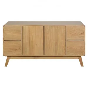 Providence Mindi Wood 2 Door 4 Drawer Buffet Table, 150cm by Centrum Furniture, a Sideboards, Buffets & Trolleys for sale on Style Sourcebook