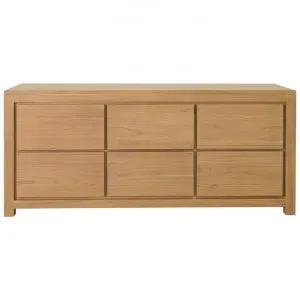 Amsterdam Mindi Wood 6 Drawer Dresser, Natural by Centrum Furniture, a Dressers & Chests of Drawers for sale on Style Sourcebook