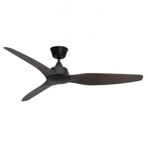 Guardian IP55 Indoor / Outdoor DC Ceiling Fan, 142cm/56", Black / Walnut by Mercator, a Ceiling Fans for sale on Style Sourcebook