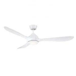 Juno DC Ceiling Fan with CCT LED Light, 142cm/56", White by Mercator, a Ceiling Fans for sale on Style Sourcebook