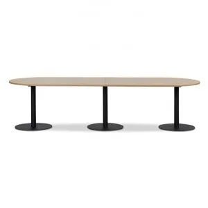 Avedore Wood & Metal Oval Conference Table, 300cm by Conception Living, a Desks for sale on Style Sourcebook